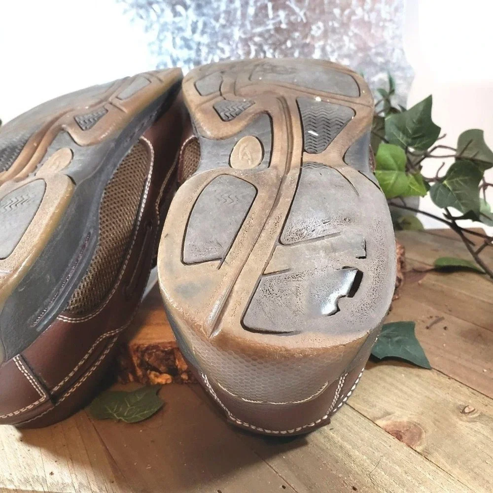 Dr. Scholls Men's Size 10D Brown Comfort Leather C‎